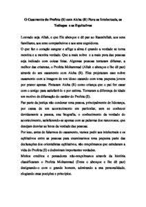 تحميل كتاب O CASAMENTO DO PROFETA S COM AICHA R PARA OS INTELECTUAIS OS TE OACUTE LOGOS E OS EQUITATIVOS PDF مجانا