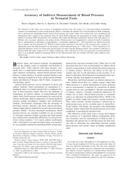تحميل كتاب ACCURACY OF INDIRECT MEASUREMENT OF BLOOD PRESSURE IN NEONATAL FOALS (P 571-576) PDF مجانا