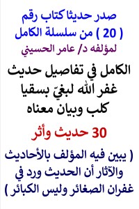 تحميل كتاب سلسلة الكامل رقم 20 الكامل في تفاصيل حديث غفر الله لبغيّ PDF عامر الحسيني مجانا