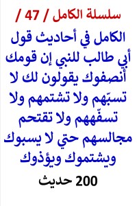 تحميل كتاب الكامل في قول أبي طالب للنبي إن قومك أنصفوك يقولون لك لا تسبهم PDF عامر الحسيني مجانا