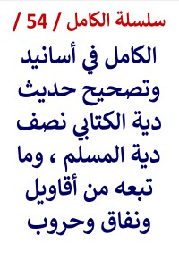 تحميل كتاب الكامل في اسانيد وتصحيح حديث دية الكتابي نصف دية المسلم PDF عامر الحسيني مجانا