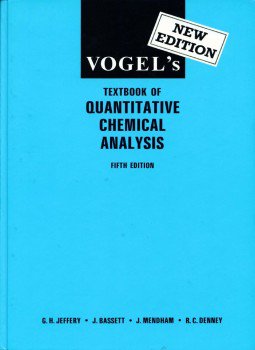 تحميل كتاب التحليل الكمي سلسلة كتب فوغل VOGEL QUANTITATIVE CHEMICAL ANALYSIS 5TH ED PDF مجانا