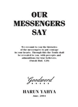 تحميل كتاب OUR MESSENGERS SAY PDF للمؤلف HARUN YAHYA_هارون يحي مجانا